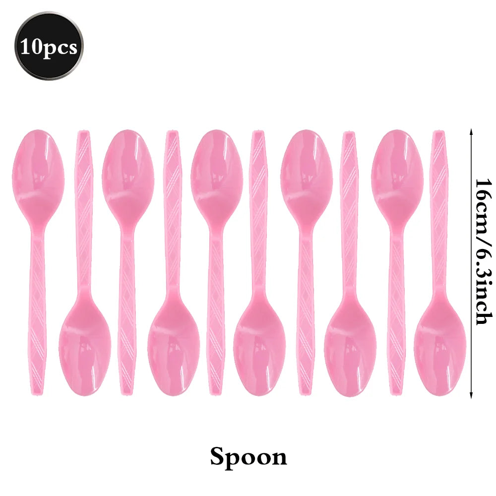 Ice Cream Party Decorations Plates Napkins Banner Cups Tablecloth for Kids Girls Ice Cream Theme Birthday Summer Party Supplies