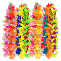 Hawaiian Artificial Flower Necklace Summer Pool Party Supply Tropical Beach Birthday Party Decoration Wedding Christmas Garland